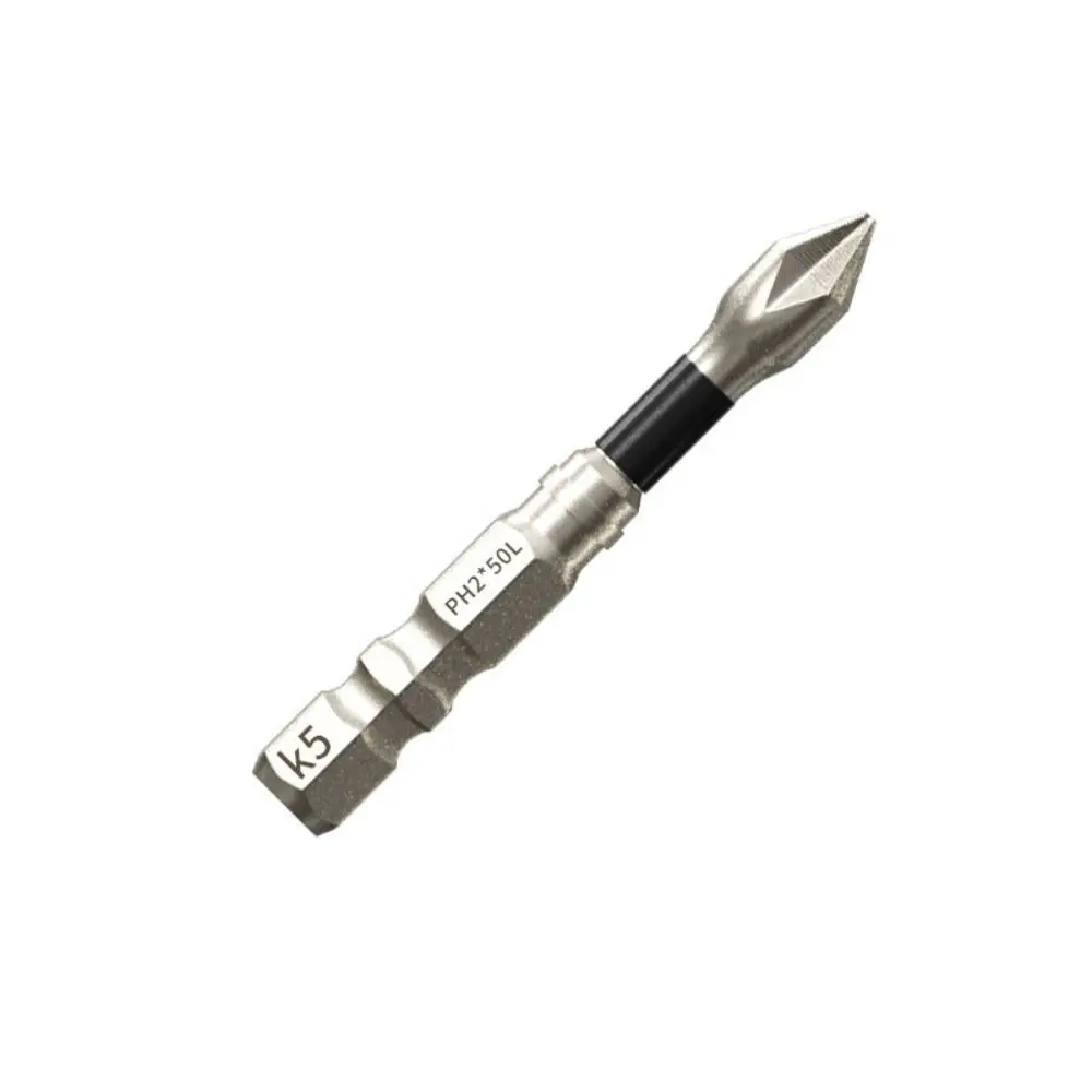 

K5 Thread Magnetic Batch Head Impact Resistant Alloy Steel Cross Bit WaterProof Anti-Slip PH2 Screwdriver Bits
