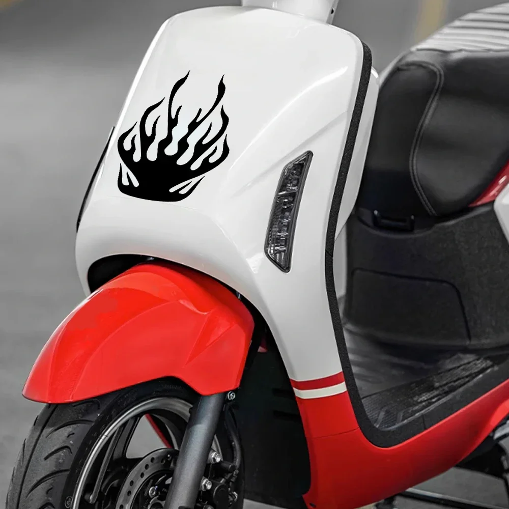 Graphics Flame Decor Sticker Motorcycle Body Hood Side Decoration Motor Bike Waterproof Tuning Decal For Nissan NS125LA 125