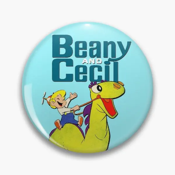 Vintage Retro Beany And Cecil Childhood  Soft Button Pin Cute Collar Decor Fashion Brooch Badge Metal Lover Cartoon Lapel Pin