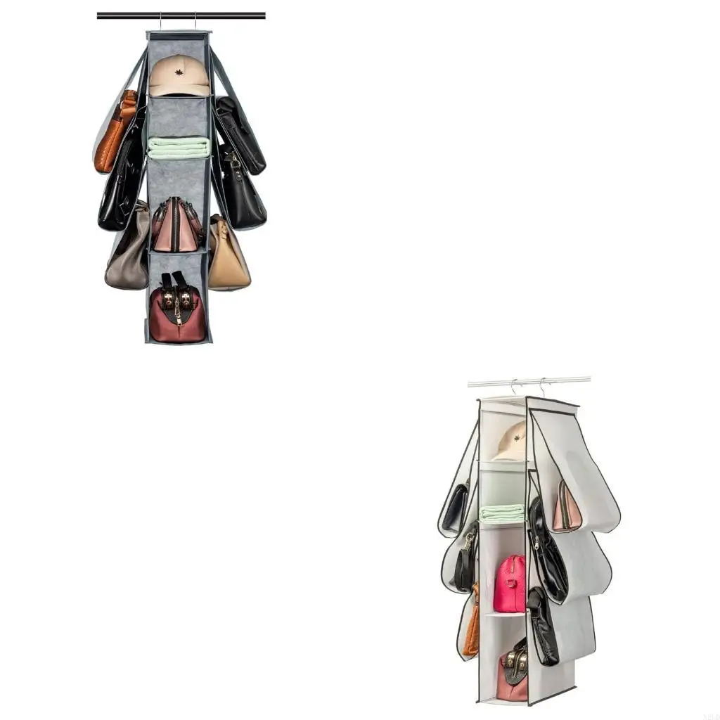 

Practical Bag for Closet Multi-layer Folding Hanging Bag Sock Clothes N2UD
