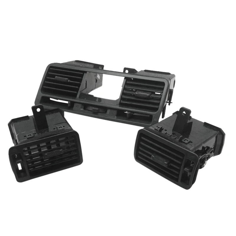 

3Pcs Car Dashboard Air Condition Outlet Kits For Mitsubishi Pajero Montero V31 V32 V33 1998-2016 Central Air Vent Grill