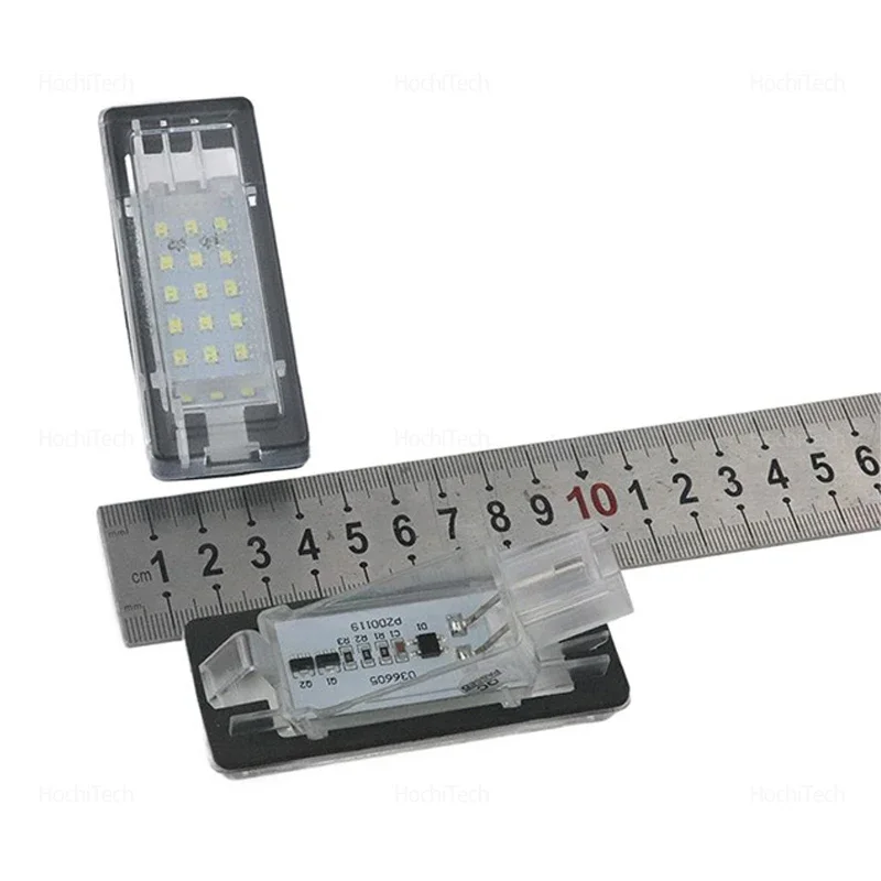 For Dacia Duster Renault Captur Kaptur Espace Fluence White Canbus Rear License Plate Light LED Scenic Latitude Laguna Modus Zoe - view 2