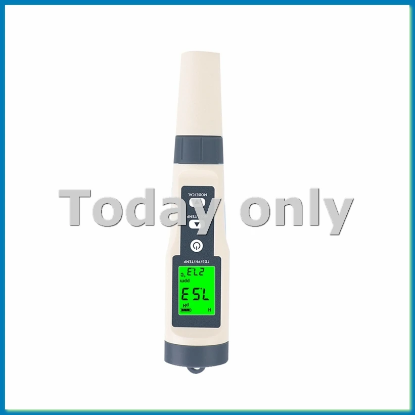 

TDS/PH/Temperature 3-In-1 PH Meter for Water, 0-14 PH Digital PH Meter, 0.01 High Precision Water Quality Tester-A33R