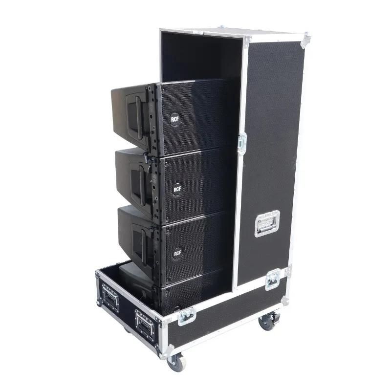 Universal Line Array Speaker Flight Case for 4x RCF HDL30 HDL20 / SRX910LA / DAS SARA100 and Most Similar