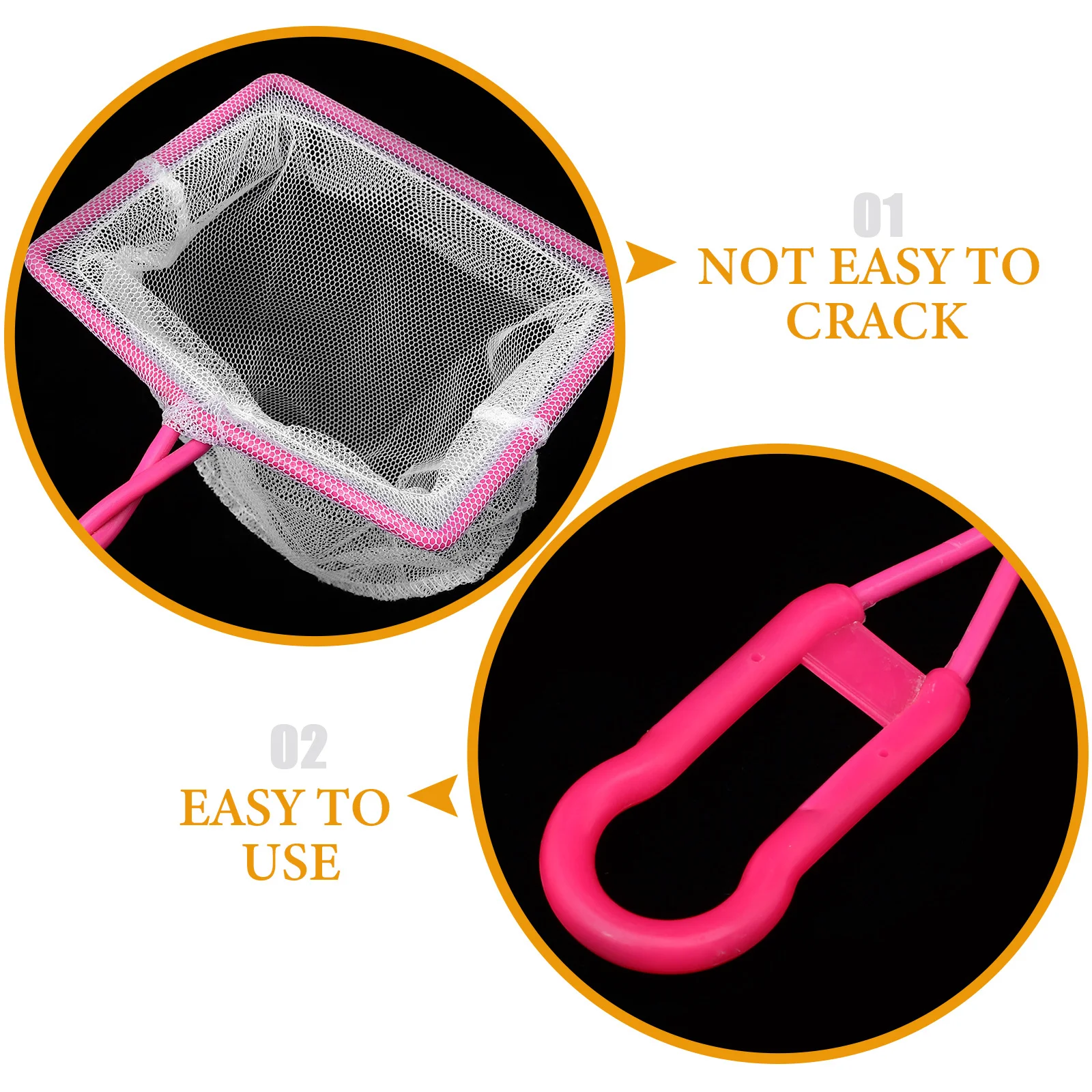 

3Pcs Fish Net Fine Mesh Aquarium Scoop Net with Sturdy Iron Wire Handle for Freshwater Saltwater Tanks Fish Tank Cleaning Tool