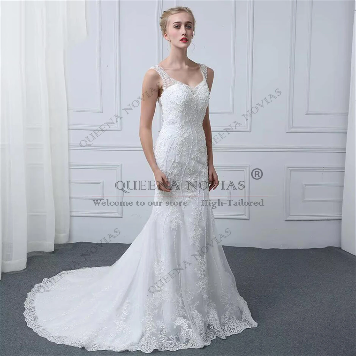 

Aso Ebi Mermaid Wedding Dresses For Bride Sparkly Crystals Beading Lace Appliques Bridal Gowns Customized vestido de noiva 2025