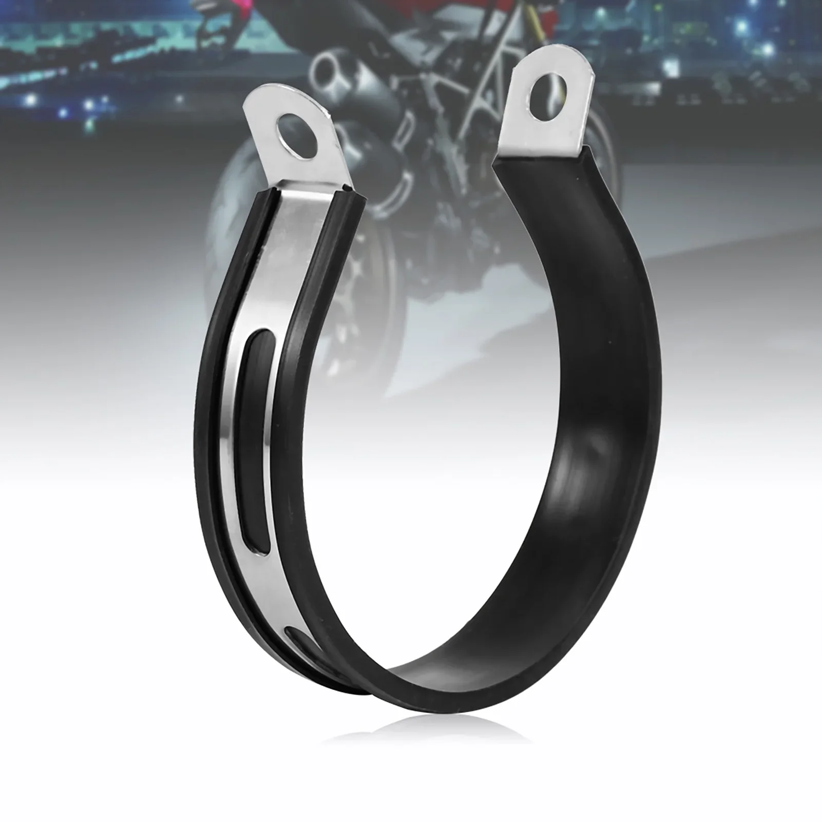 Motorcycle Exhaust Muffler Pipe Hanger Mount Bracket Motorcycle Exhaust Clamp Exhaust Pipe Support