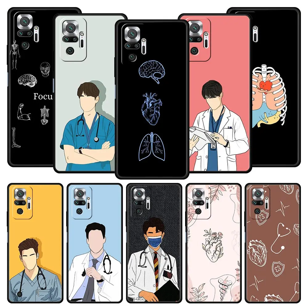 

Phone Case For Xiaomi Redmi Note 14 13 12 5G 11 10 Pro 4G 9S 9 14C 13C 12C 10C 9C 9A Cover Doctor Nurse Medical Medicine Health