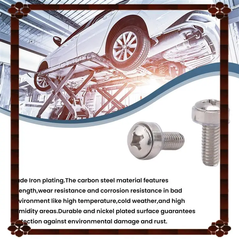 تسليم 24 ساعة 50 مجموعة M6 ثقب مربع الأجهزة قفص المكسرات ومسامير التثبيت غسالات لرف الخادم والخزانة (M6 X 20 مم) (المسمار +