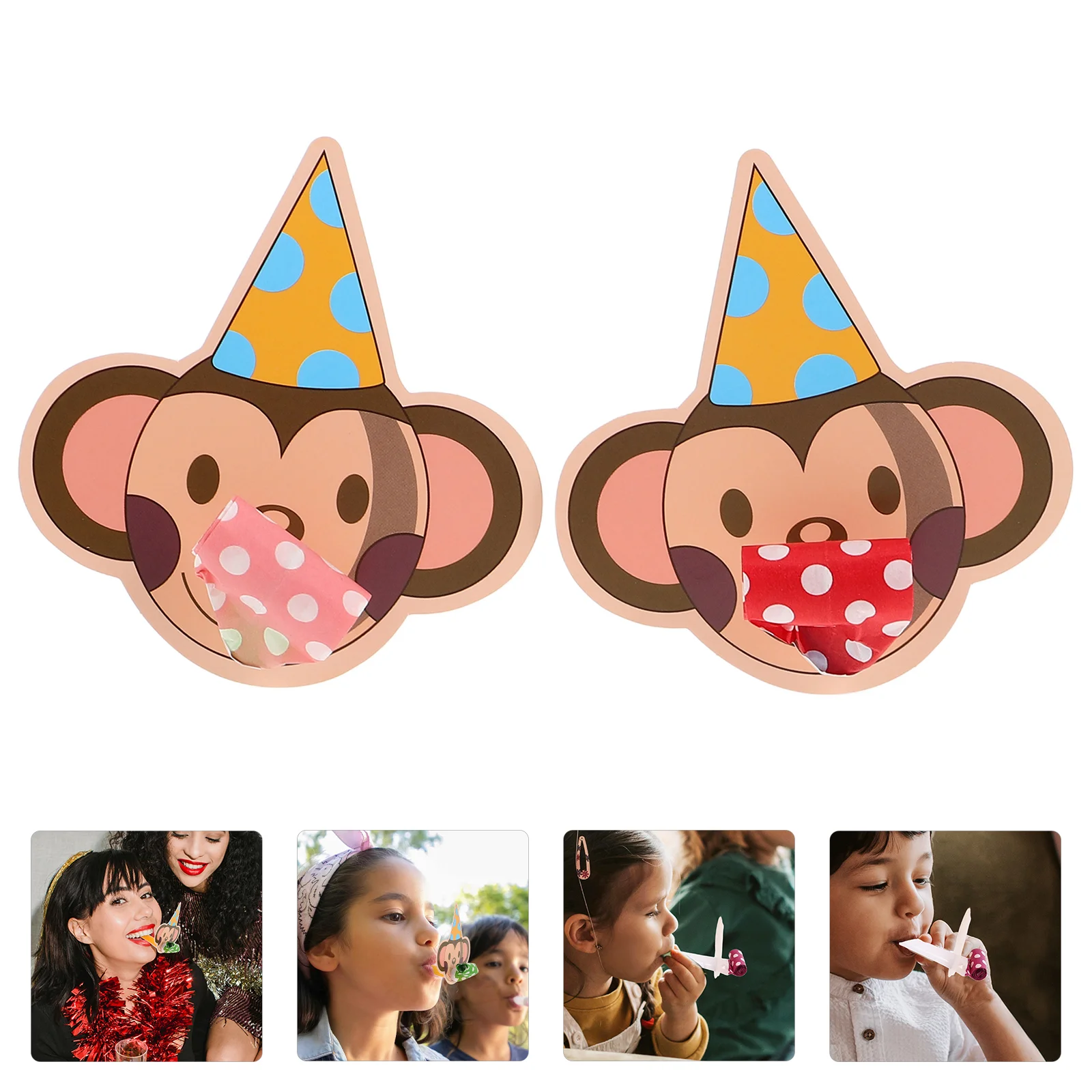 10 PCS Party Prop Whistle Kids Toys Birthday Favors Cheer Props Blowers for Horn Plastic Pops Noisemaker Child New Year