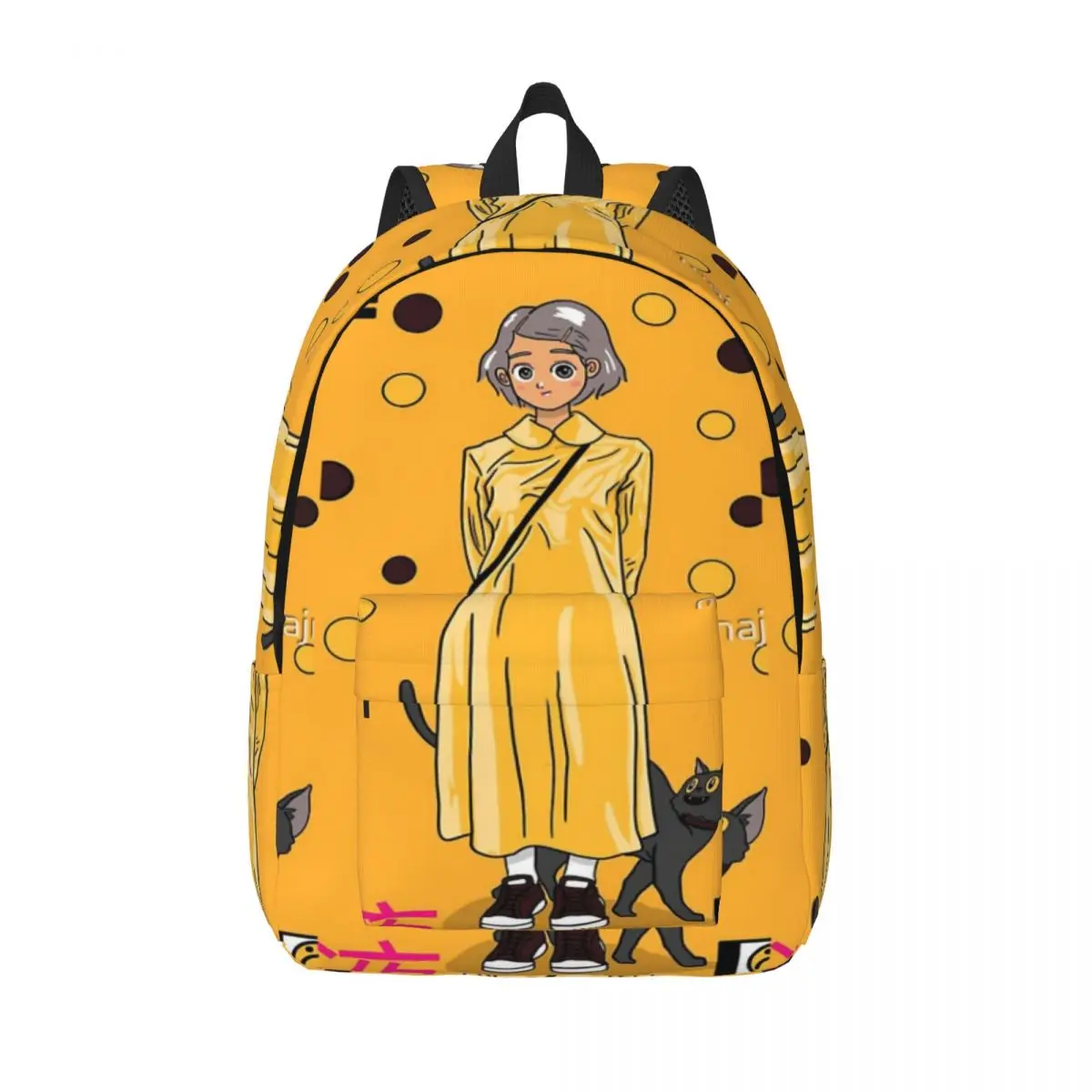 

Очаровательный аниме-плакат Kawaii Cat, простой и стильный рюкзак, холщовый рюкзак, сумки для женщин