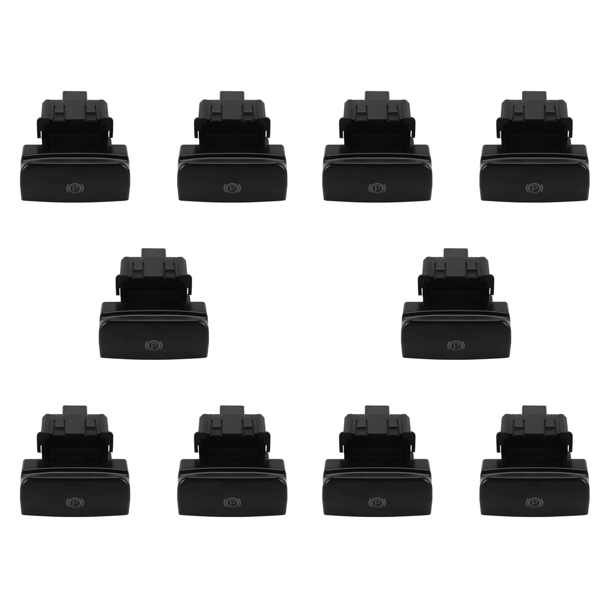 

10X for Peugeot Citroen C4 Picasso DS4 C4 Parking Brake Electronic Handbrake Hand Brake Switch 470702 Matte Black