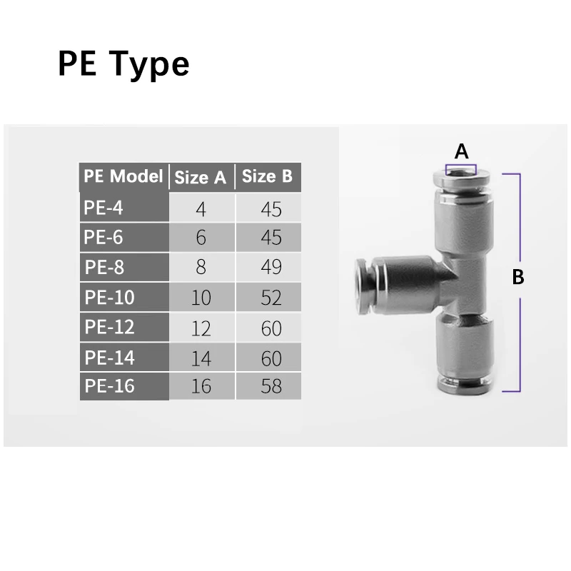 10 PCS PE PM PU PZA LSA 304 Stainless Steel Pneumatic Air Hose Fitting Metal Quick Coupling High Pressure Fitting Pipe Connector