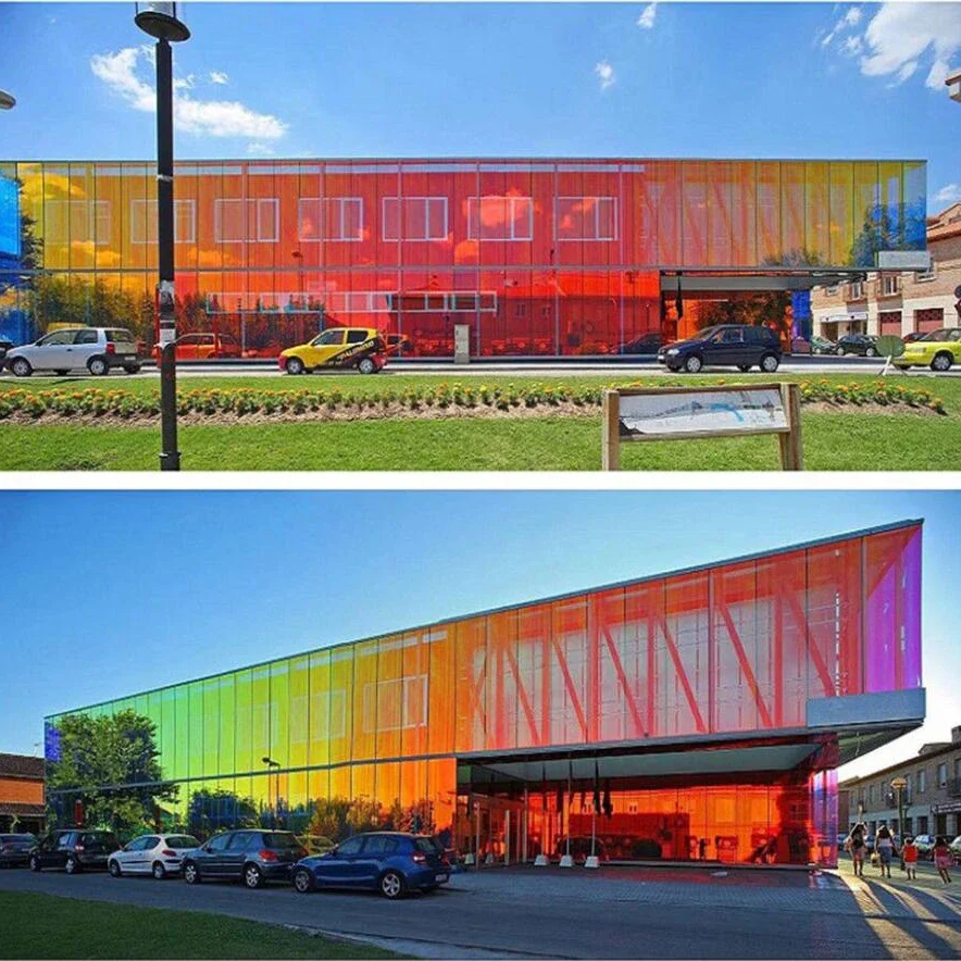 2/3/5M Schillernde Dichroitische Glasfolie Regenbogen Holographische Fensterfolie Chamäleon-Fenstertönung Selbstklebende Dekoration – Detail 11
