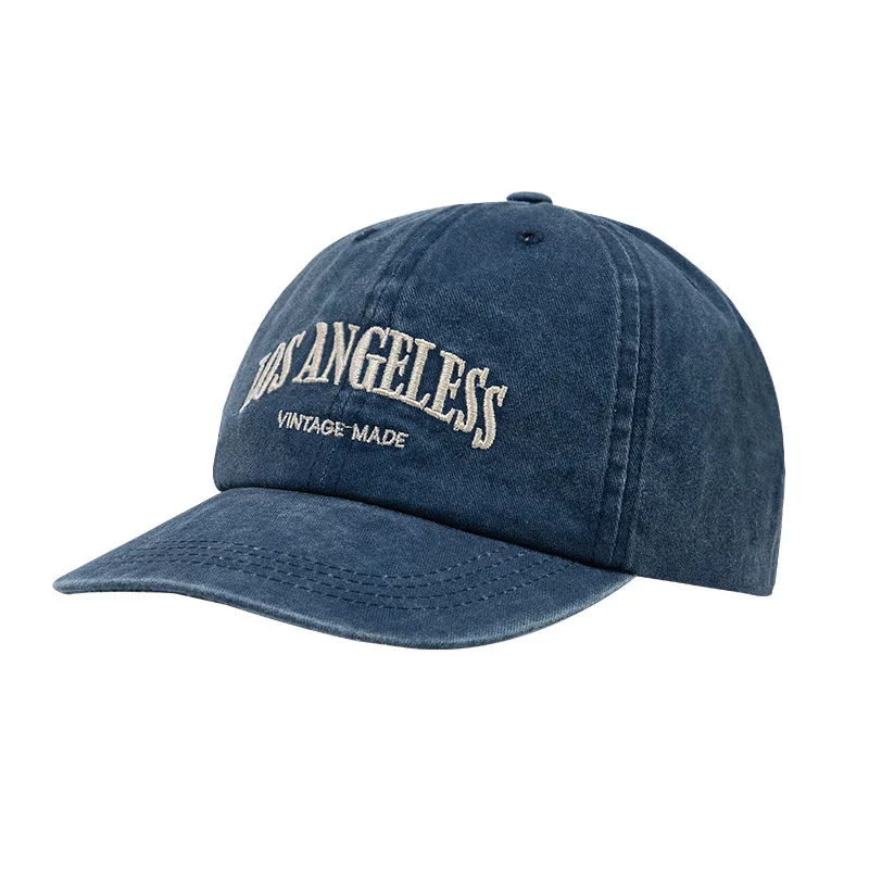 

denim deep top retro wide-brimmed hat, children's Korean version of spring and summer face little men's baseball cap men