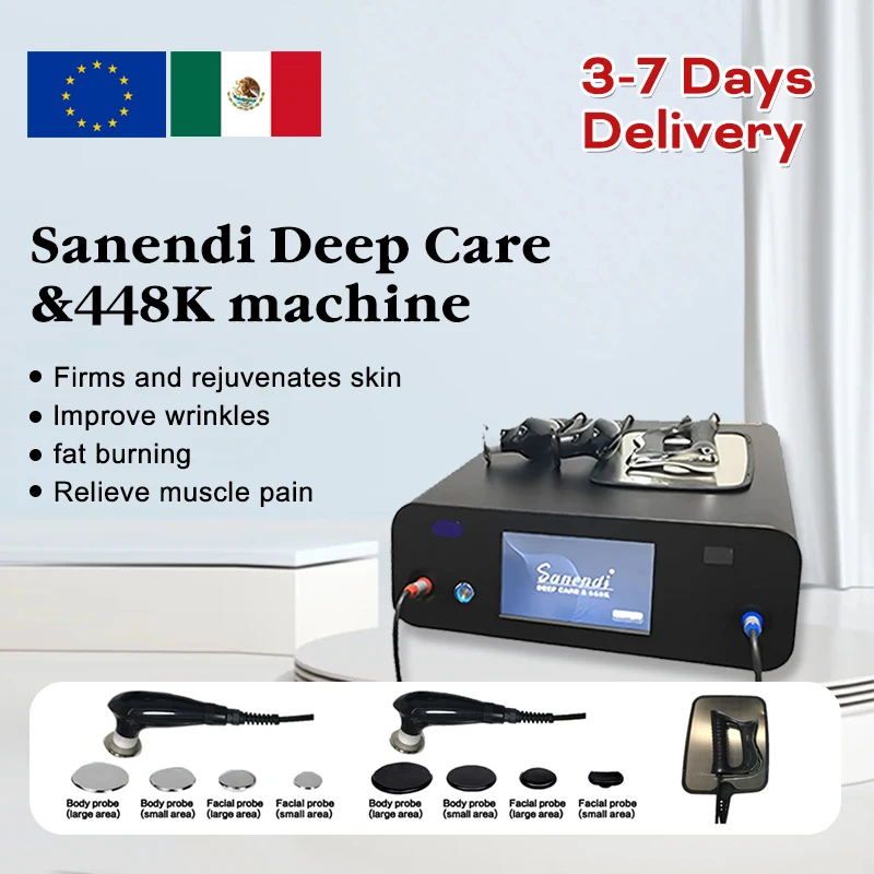 INDIBA 448Khz CAP RES Therapy Tecar Diathermy Radiofrequency Tightening Skin Masajeadores Muscular Massage Warehouse Spot Goods