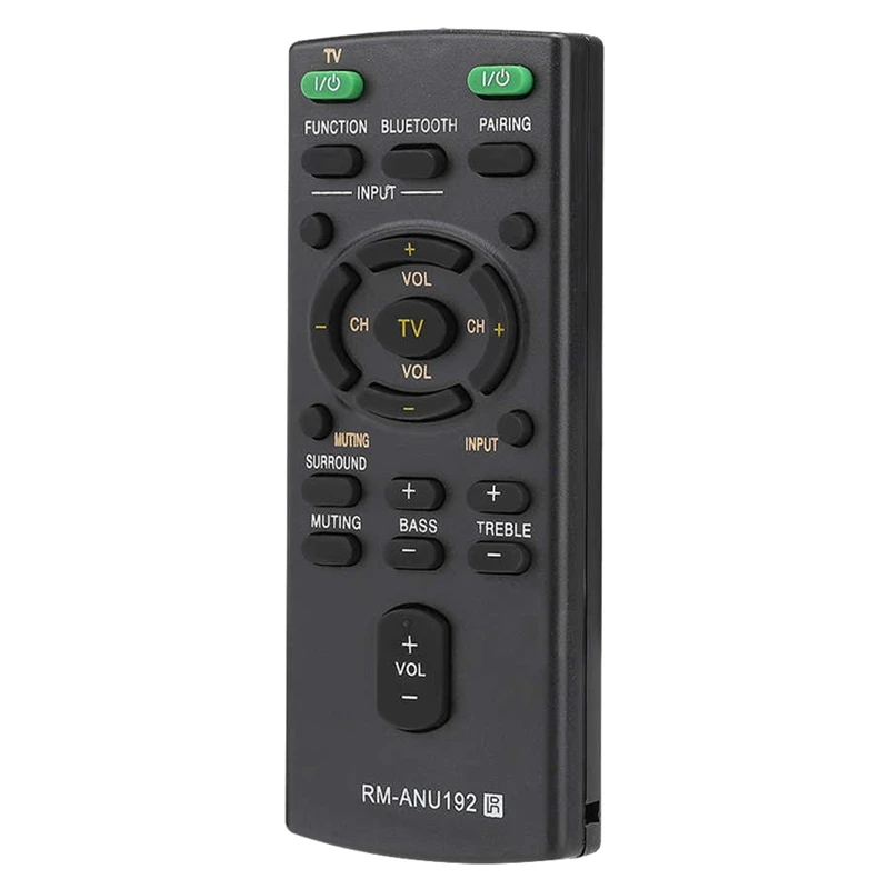 RM-ANU192 Sound Bar Remote For Sound Bar SACT60BT SS-WCT60 SSWCT60 HT-CT60BT HTCT60BT SA-CT60BT