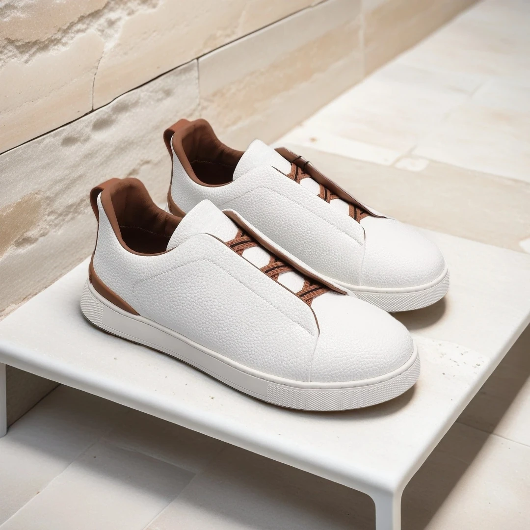 

Handmade Casual Sneakers Luxury Brand Men's Shoes Holiday Gifts Business Slip-on Shoes Anti-slip Breathable Sports Shoes Loafers