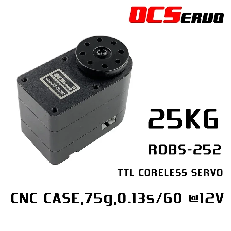 ROBS-252 25kg.cm torque 60g UART Bus Robot Servo para Robot DIY