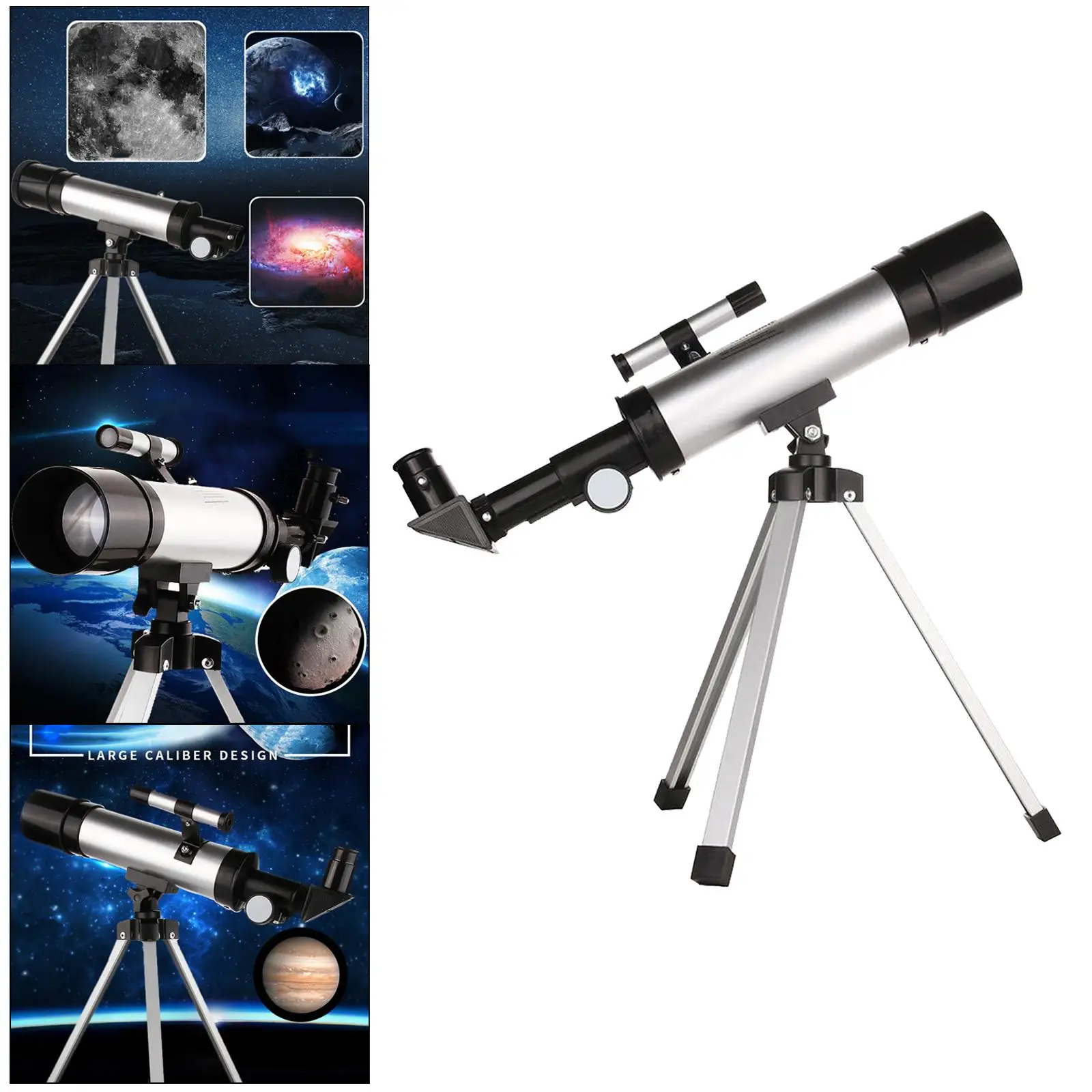 

Portable 50 Astronomical Reflector Telescope with Tripod Night