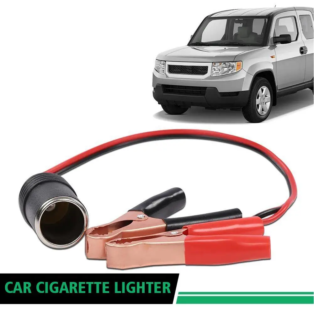 Car High Power Pure Battery with Clip To Cigarette 12V Alligator Socket Clip 24V Solid Female Terminals Battery Lighter X2S5