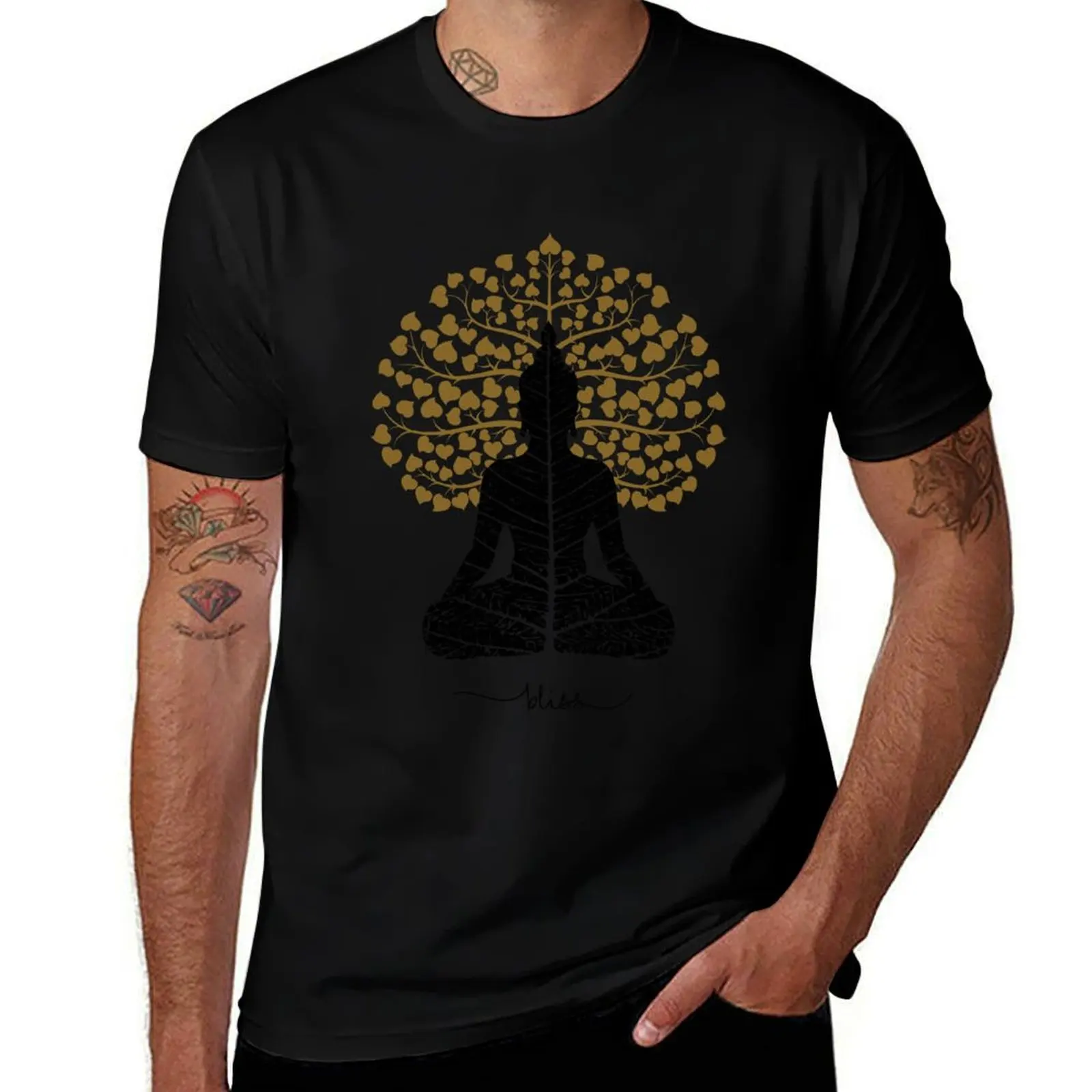Buddha T-Shirt Breathable Basic Cotton T-Shirt