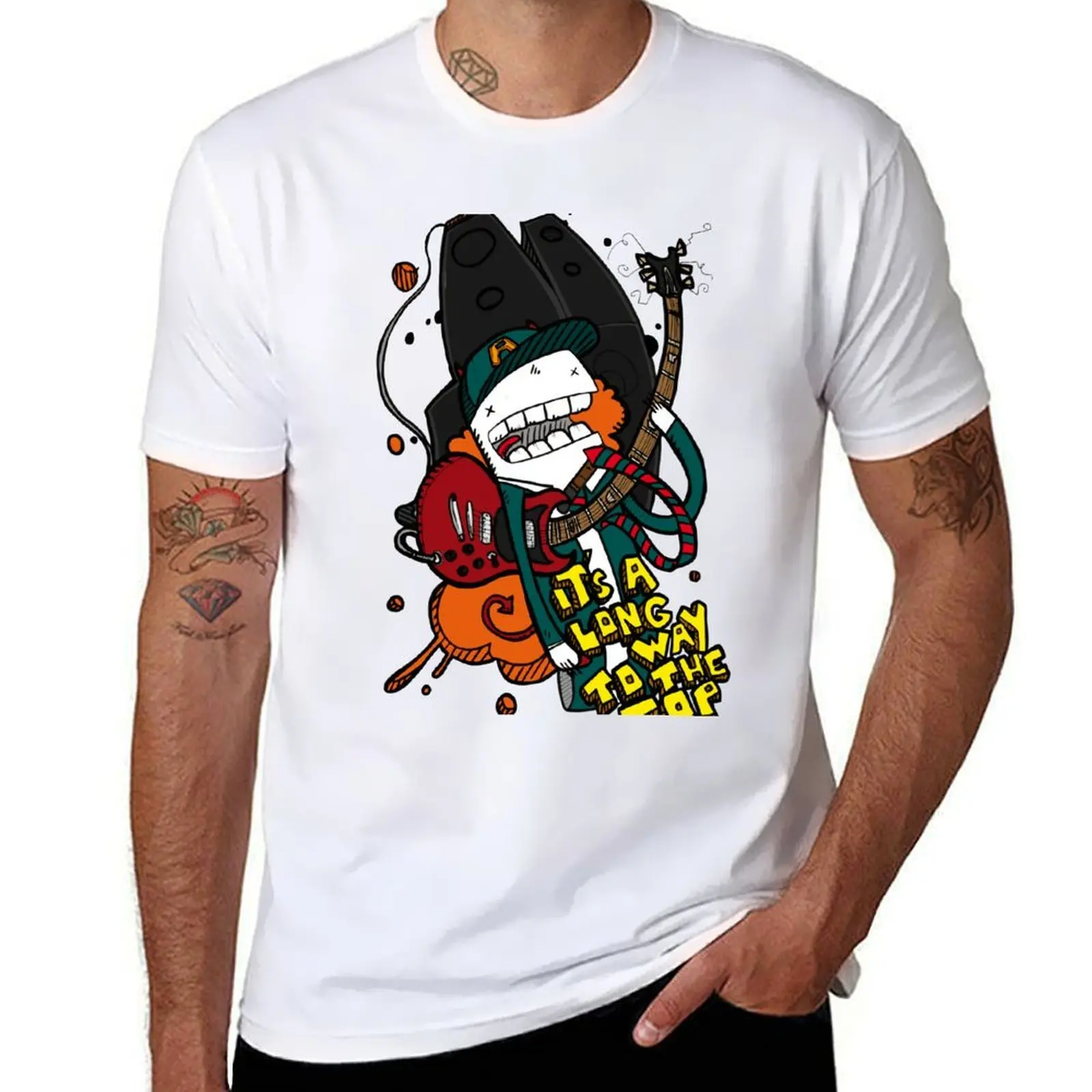 

Long Way - Angus Young Tribute T-Shirt g man t shirts for men anime tshirt T-shirt