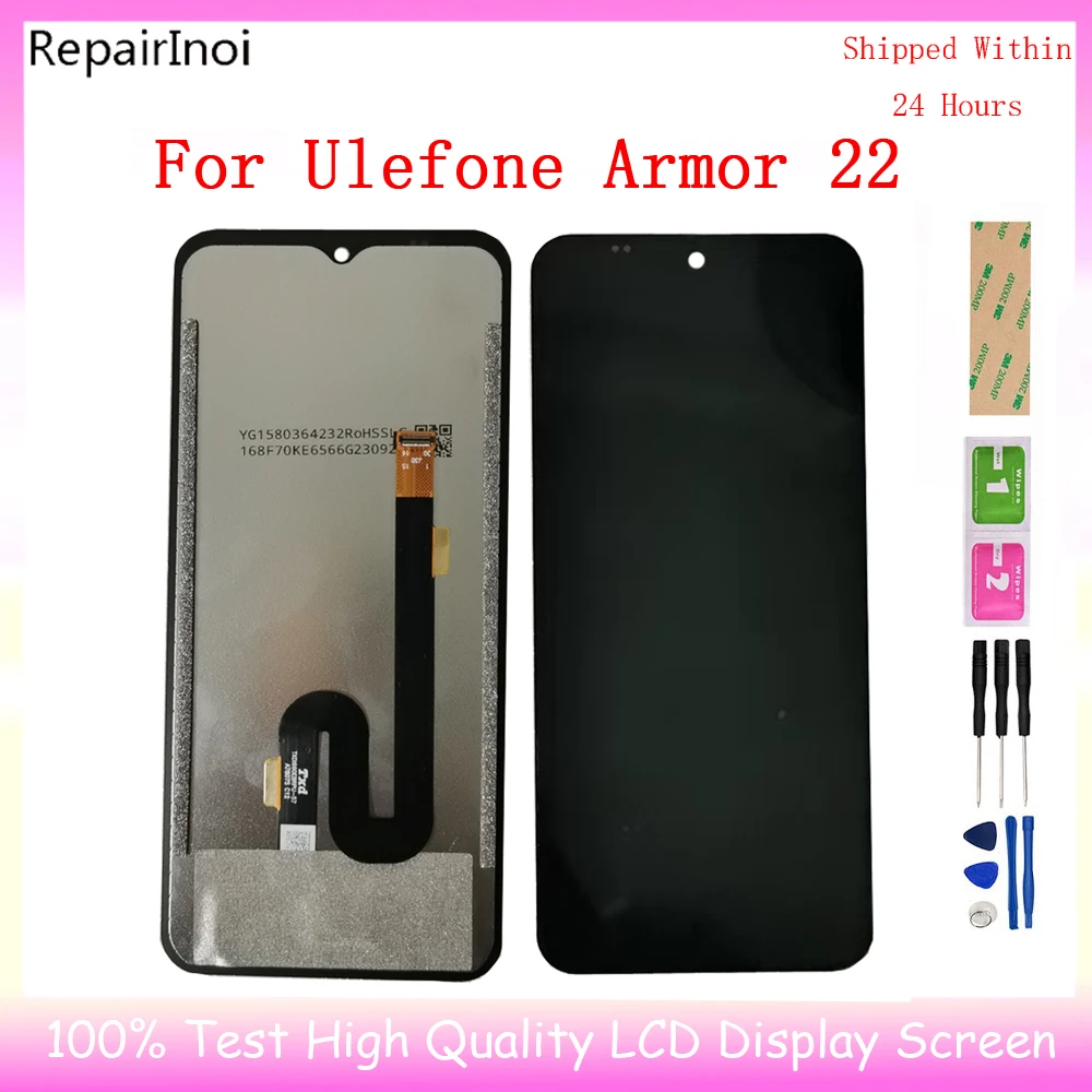 

6.58" For ULEFONE Armor 22 LCD Display Front Glass Touch Screen Replacement Tested Well For Ulefone Armor 22 LCD Screen + TOOLS