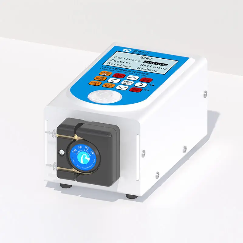 LM60B المضخة التمعجية - حل نقل السوائل الصناعية والمختبر مع غلاف محكم الغلق، محرك متدرج، عملية بسيطة