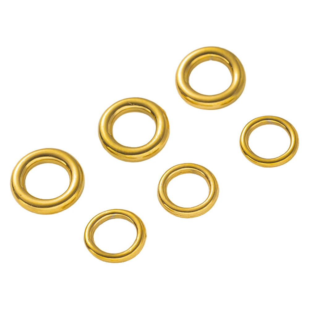 

10pcs/Lot Stainless Steel Gold Color O Hoops Close Jump Rings For DIY Neckalce Bracelets Earrings Jewelry Making Supplies Crafts