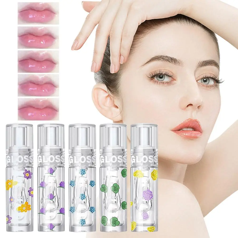 3ml Gradual Jelly Lip Gloss trasparente di lunga durata Crystal Jelly Lipstick Lip riduce le linee di cura nutriente lucide idrata U6C4