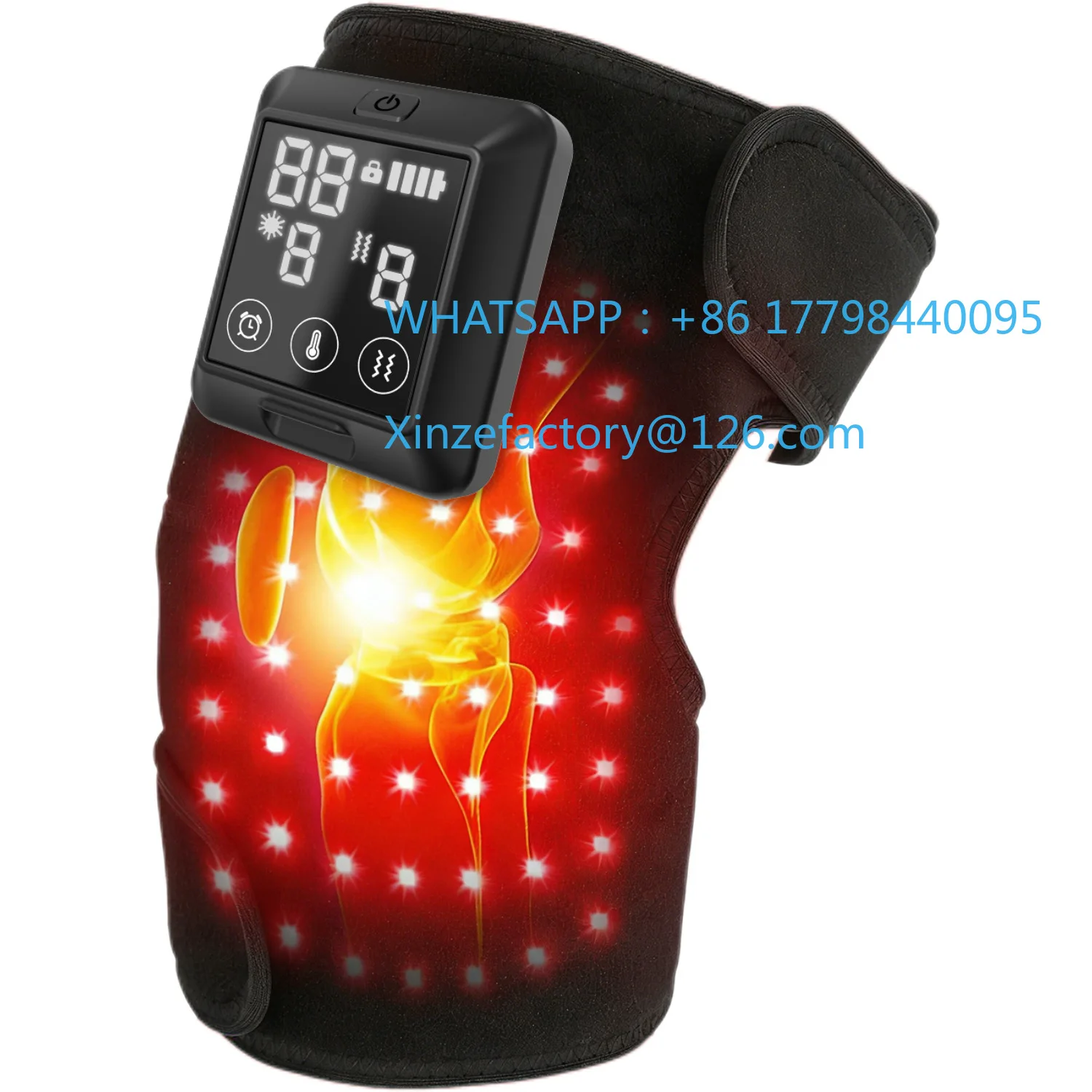 

Настраиваемые наколенники с подогревом, вибрационный массаж, подогрев суставов