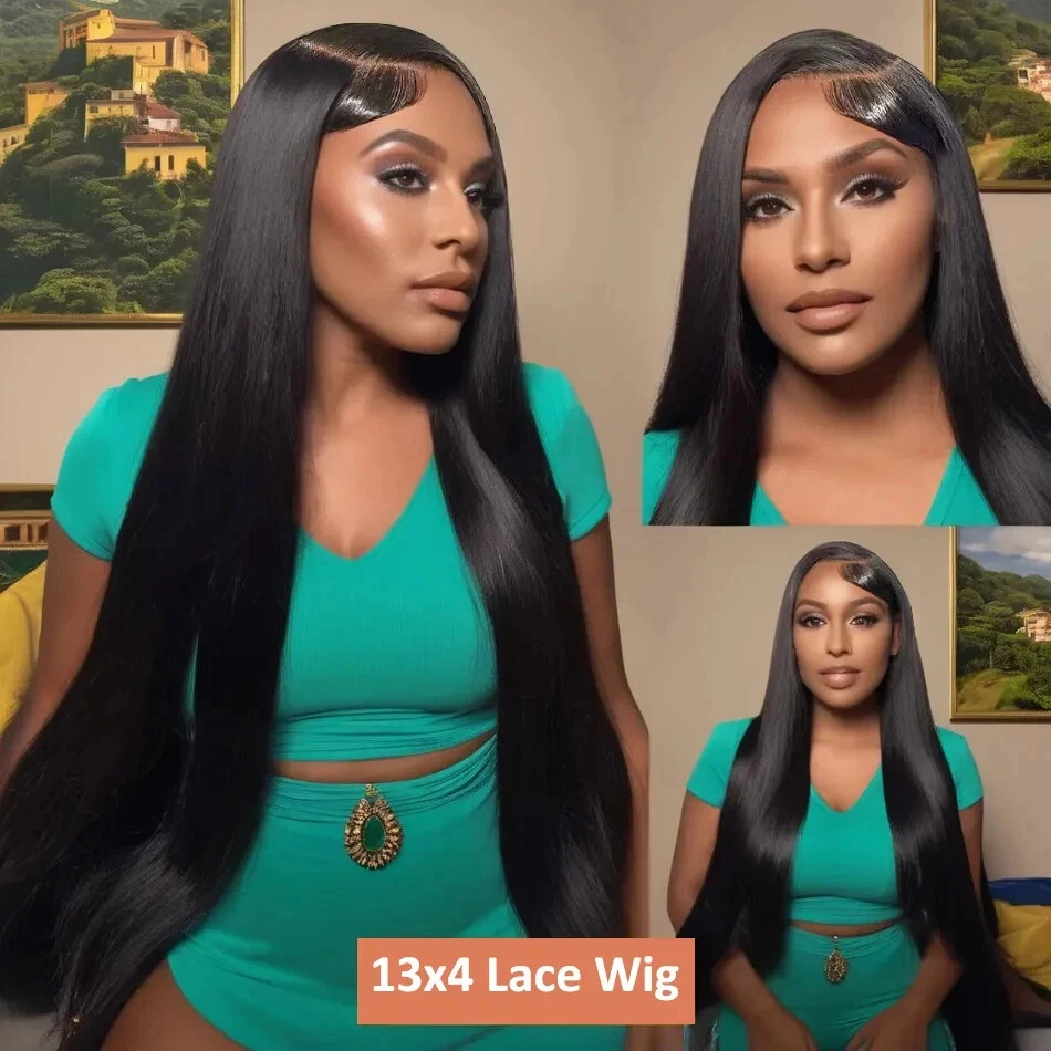 5x5 13x4 13x6 Прямой парик фронта шнурка Hd 40 42 дюйма Парик фронта шнурка Человеческие волосы 100% бразильские фронтальные парики плотностью 250 для женщин