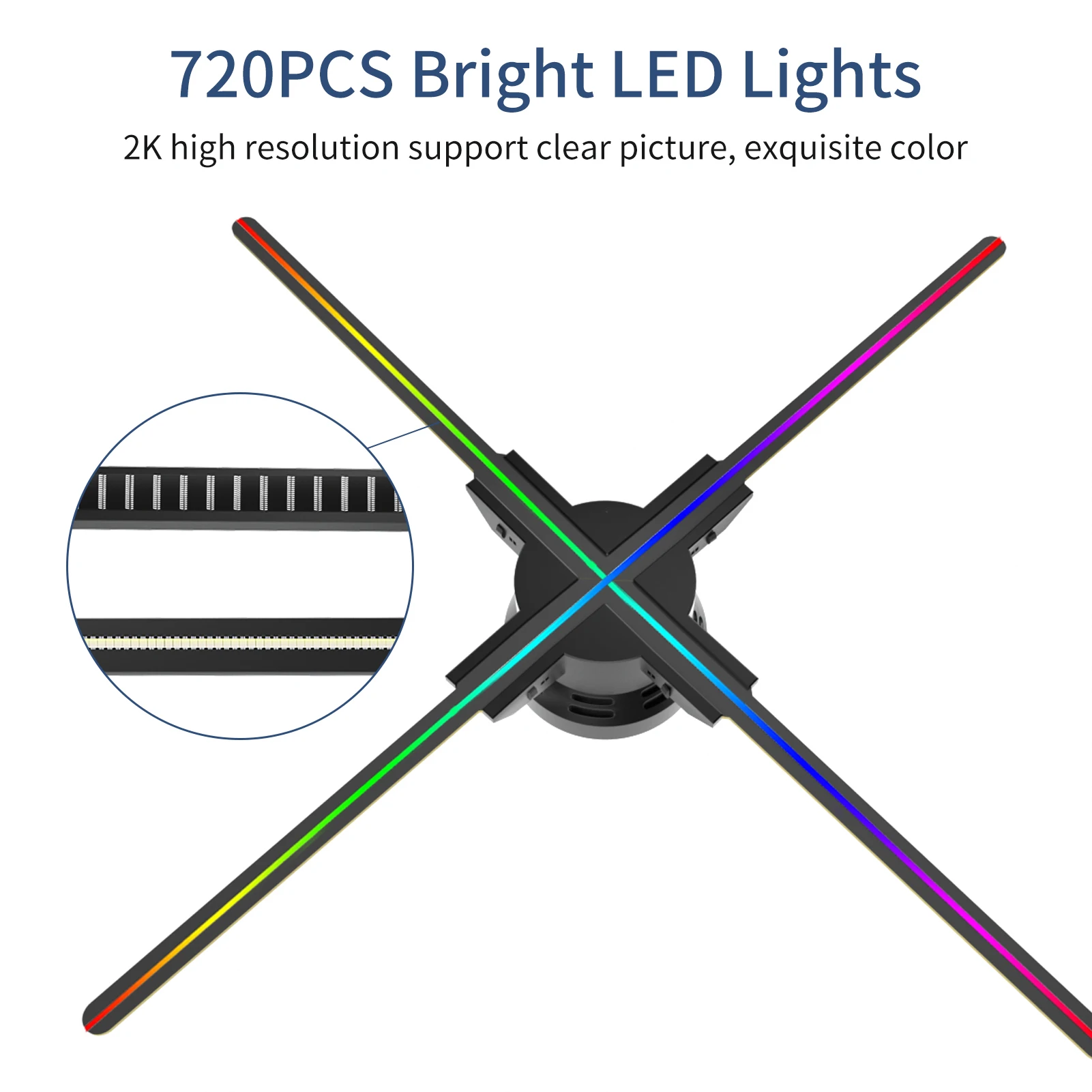 مروحة عرض ثلاثية الأبعاد للإعلانات ، مشغل مثبت على الحائط ، بالعين المجردة ثلاثية الأبعاد ، دقة عالية 2 قيراط ، مروحة فيديو صور ليد ، F60 ،