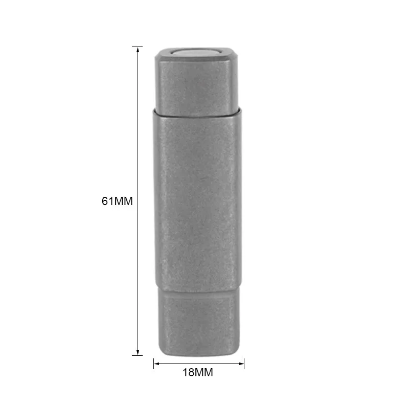 Titanium Alloy Emergency Flashlight Rechargeable Keychain Light with Necklace Outdoor Survival EDC Tool Pocket LED Strong Light - Image 5