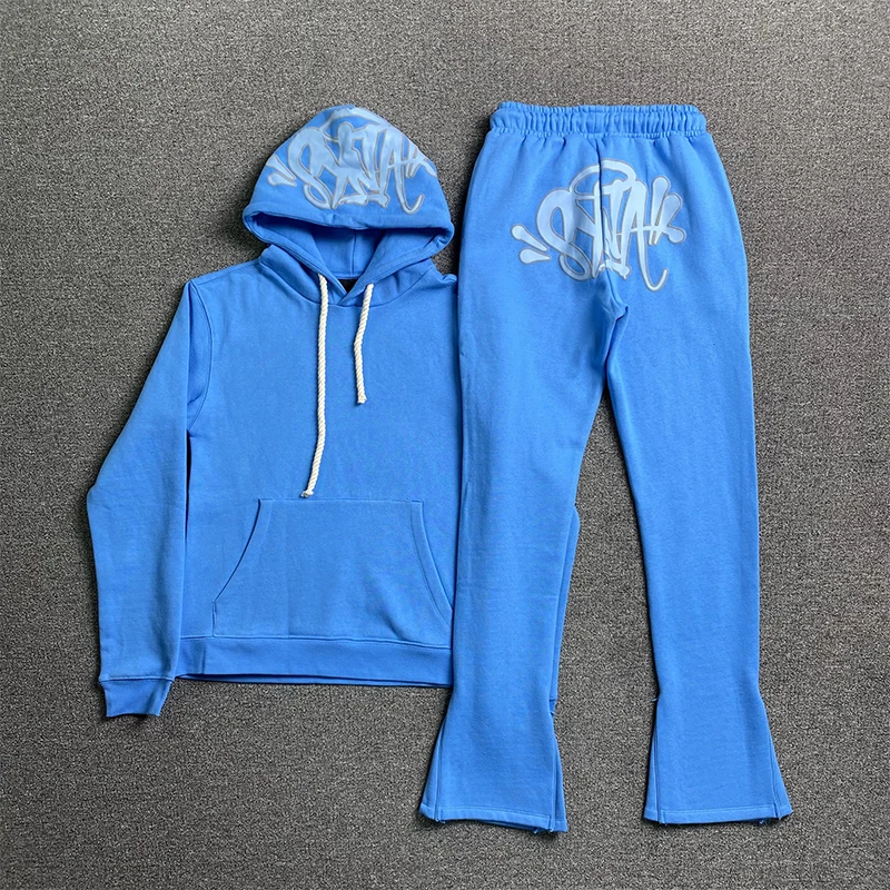 Syna World Hoodie and Sweatpants Set High Quality Y2K Harajuku Streetwear Designer Clothes Mens Synaworld Tracksuits