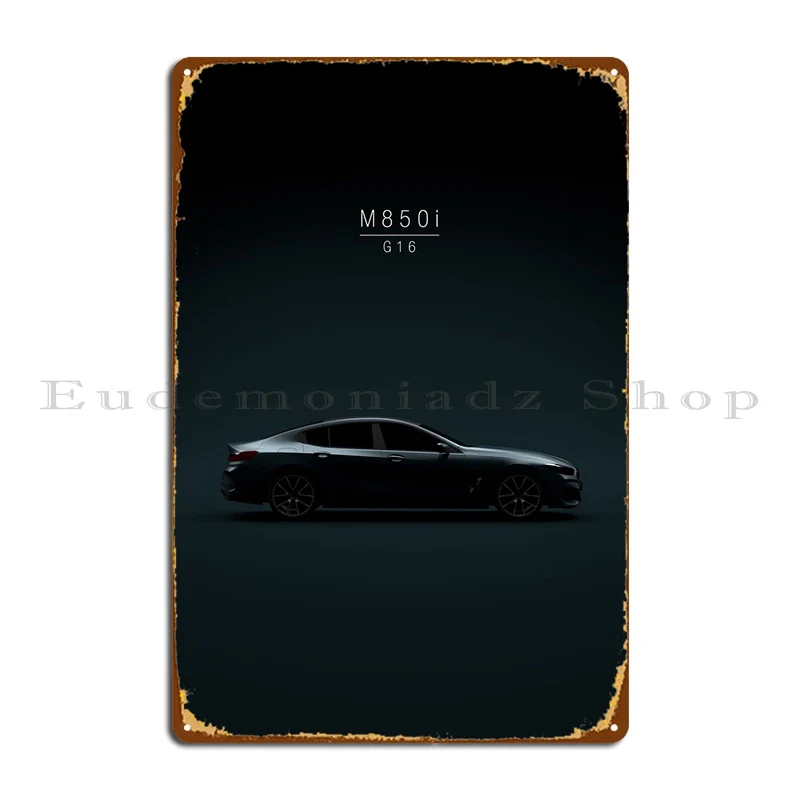 2021 8 Series M850i G16 Metal Sign Cinema Wall Mural Wall Plaque Classic Iron Tin Sign Poster