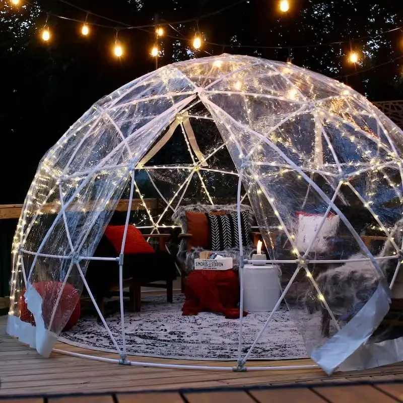 Outdoor Transparent Bubble Dome Tent Starry Sky Dining House Scenic Campsite Glamping Resort Restaurant Event Custom Shelter OEM