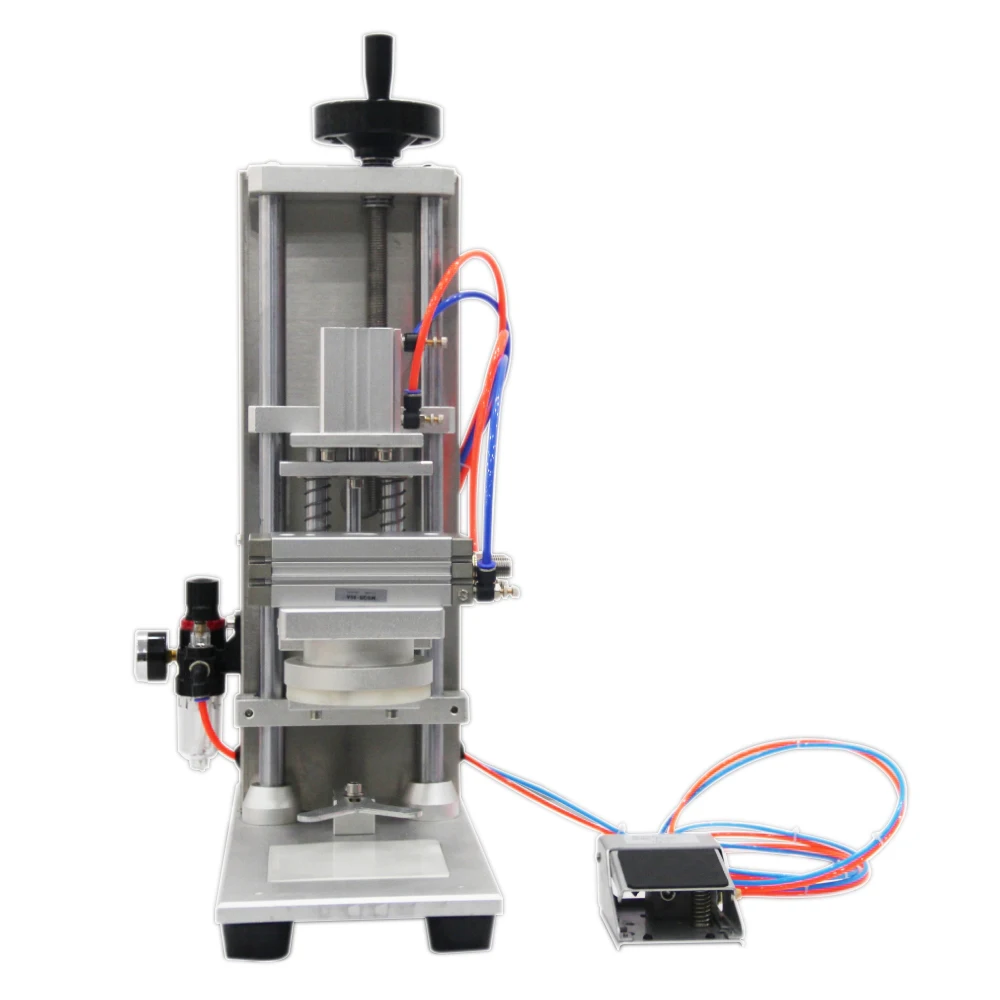 

Pneumatic Wide-Mouth Capping Machine for 50-120mm Jars | Honey/Garlic/Nut Containers