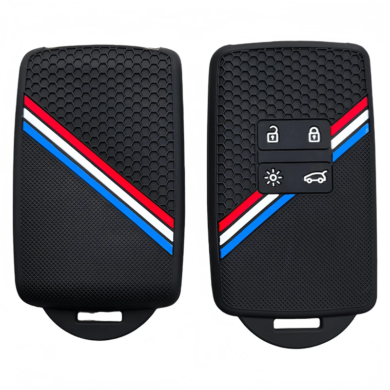 Funda de silicona para llave de coche, para Dacia Duster, Logan 3, Jogger, Sandero, para Renault Clio 5, Megane 4, Zoe, Kadjar, Captur, Arkana, Koleos