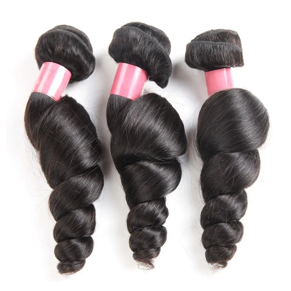 

Loose Wave Bundles Human Hair Bundles 3pcs Hair Bundles Brazilian Hair Weave Bundles Human Hair Extensions Remy Hair Bundles