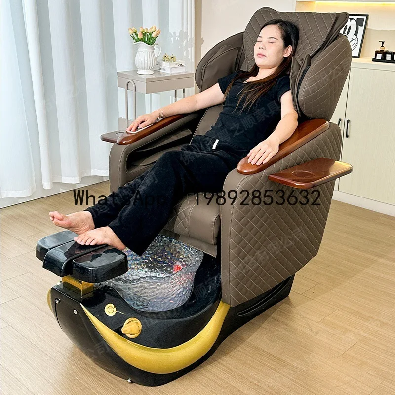 LYY Electric Reclining Nail Massage Chair Foot Spa Sofa Recliner Manicure Stool Nail