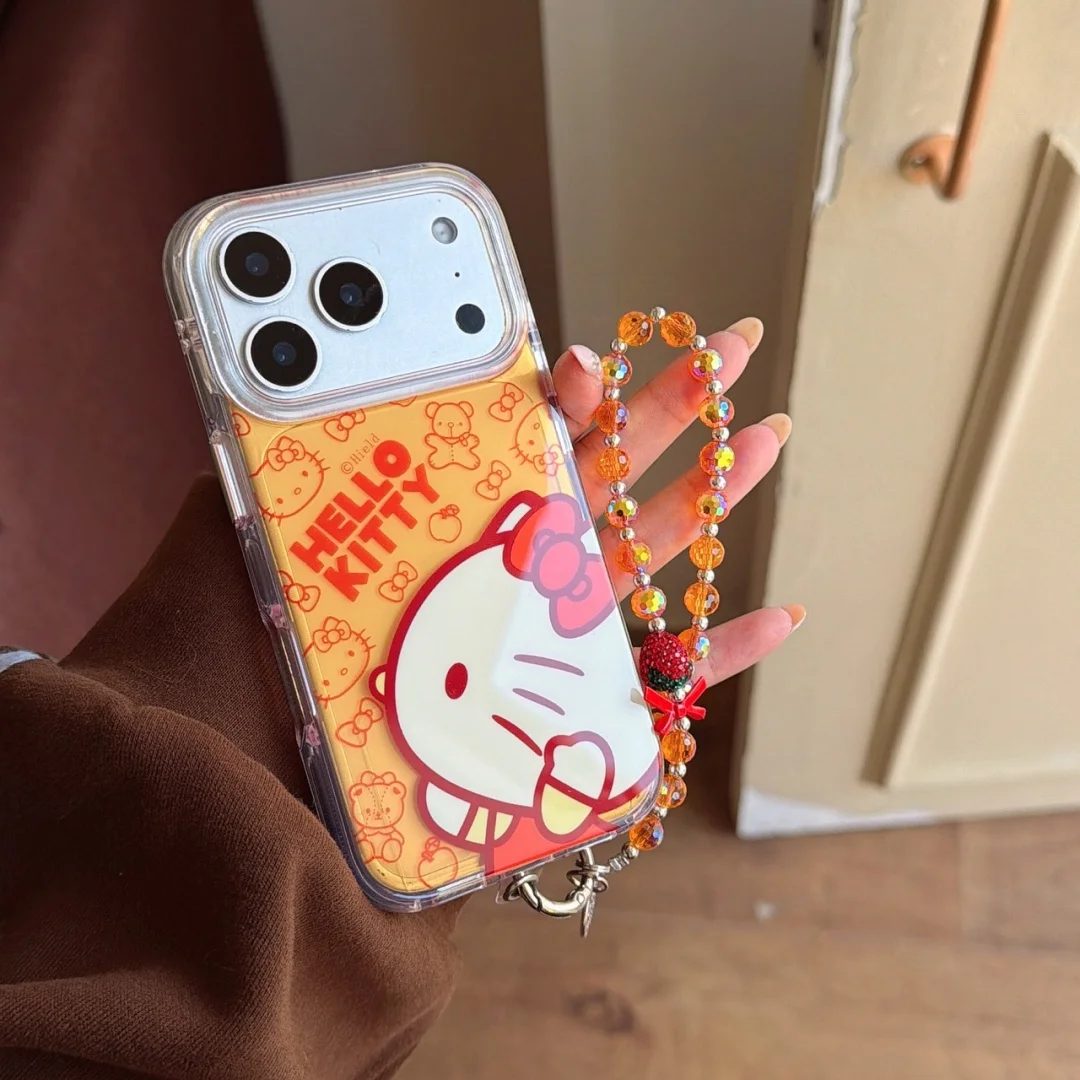

Korean INS Orange style Cute Bow Bear Kitten Phone Case For iPhone 17 16 15 14 13 Pro Max 14 15 Plus X silicone soft Cover﻿﻿