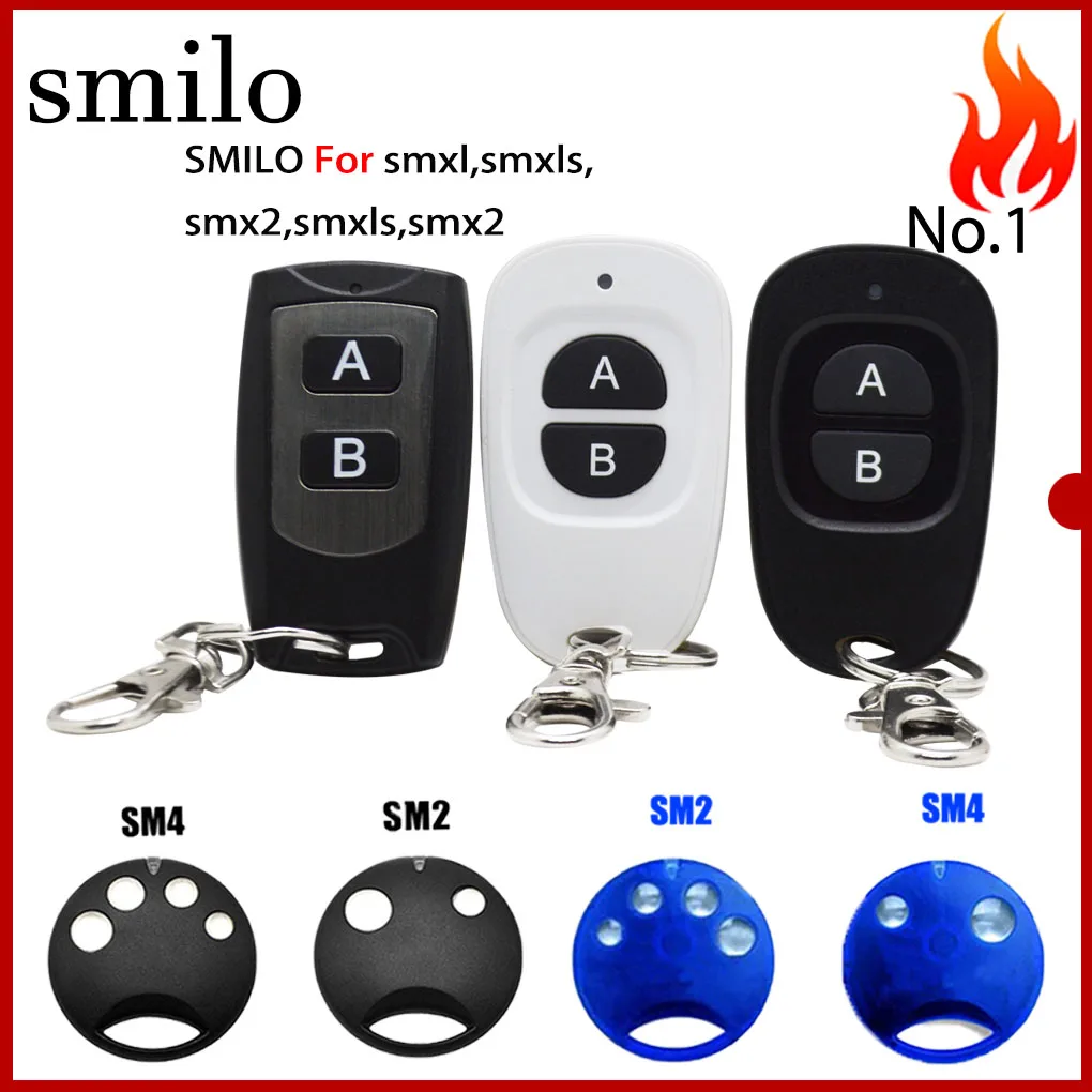 SMILO SM2 / SM4  100% compatible 433.92MHz channel Garage door remote control wireless transmitter receiver suitable for electri