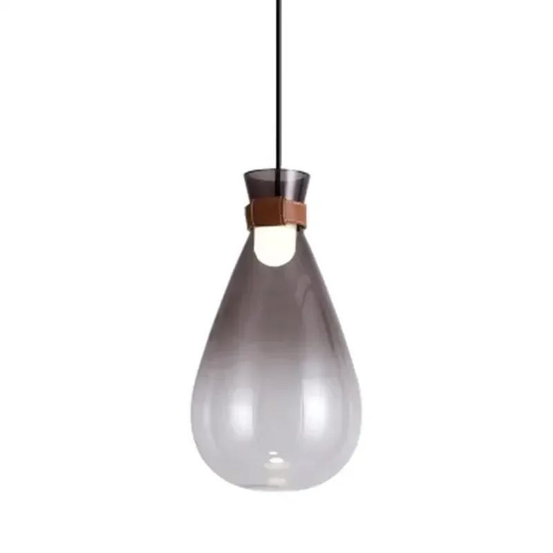 Simple Nordic Modern Restaurant Bedroom Bar Counter Window Glass Drift Bottle Belt Chandelier