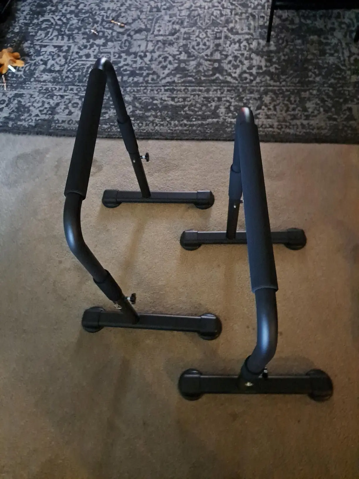 محطة تراجع قوية شديدة التحمل، قضبان متوازية متعددة الوظائف لتدريب القوة في صالة الألعاب الرياضية المنزلية، ارتفاع قابل للتعديل مصنوع من الفولاذ #4