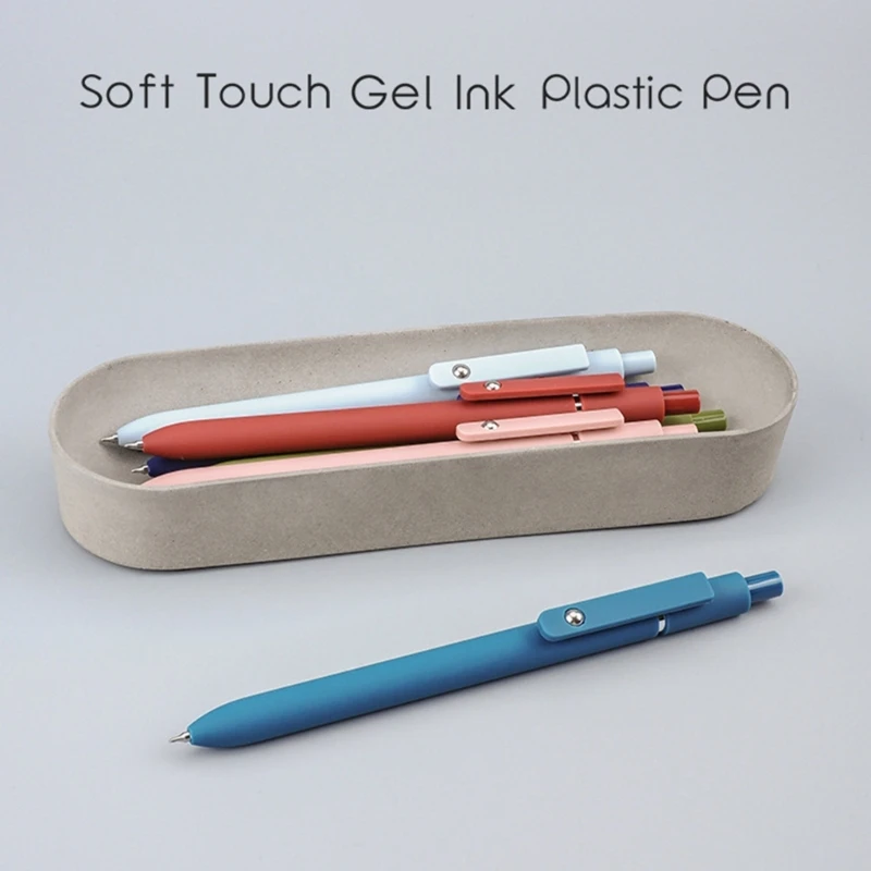 5peeces Выдвижной гель -ручка быстро высыхает грудь 0,5 мм ручка с гладким написанием для написания журналирования K1Kf