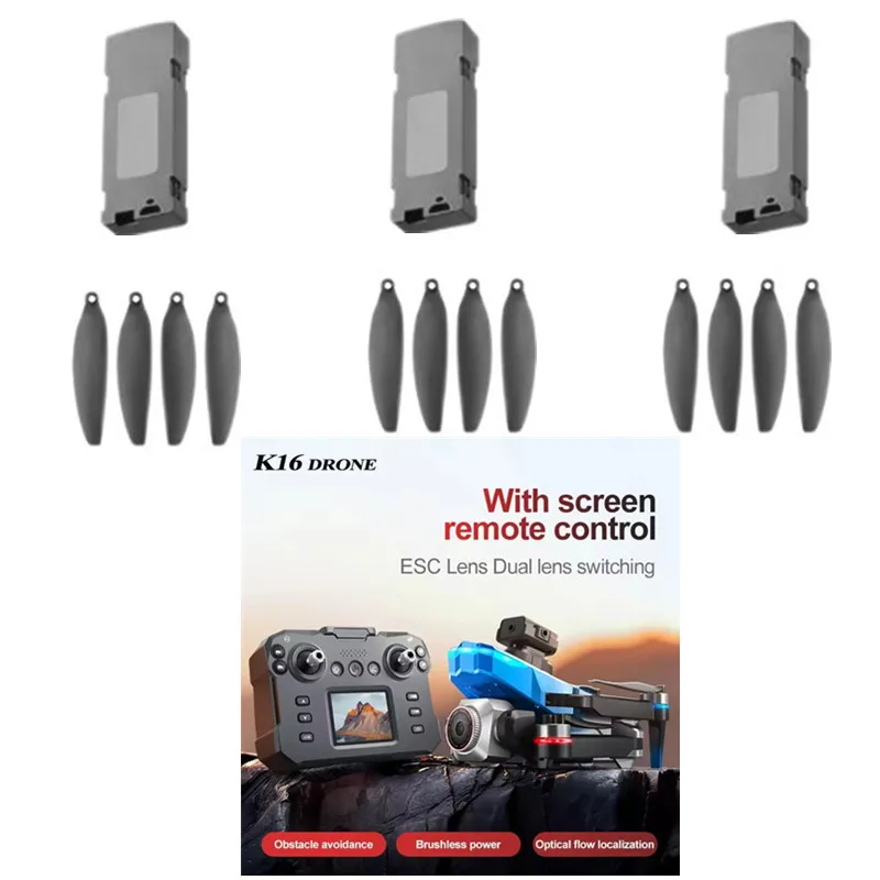 K16 MAX K16MAX Brushless Foldable Remote Control RC Drone Quadcopter Spare Parts Accessories 3.7V 1800Mah Battery/Propeller/USB