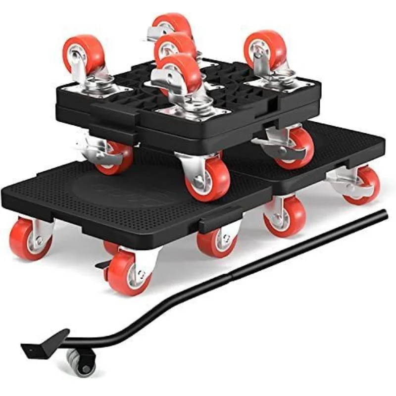 Heavy Furniture Mover Dolly Set with Lifter 360° Rotation 5-Wheel Furniture Dollies Heavy Stuff Moving Tool Set