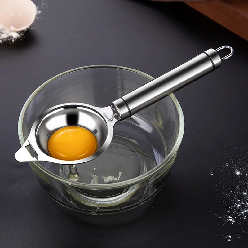 Egg White Separator Stainless Steel Tools Eggs Yolk Filter Gadgets Kitchen Accessories Separating Funnel Spoon Divider Utensils